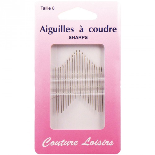 Aiguilles à coudre n°8 X20 Aiguilles à coudre n°8 X20