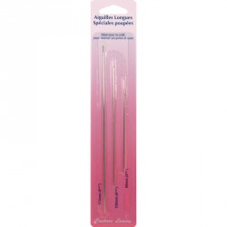 Aiguilles longues spéciales poupées X3
