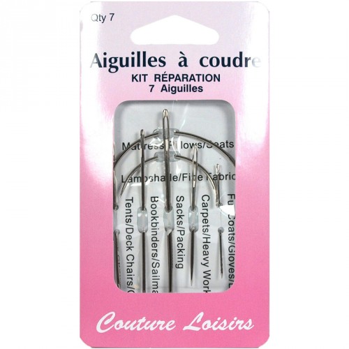 Aiguilles à coudre gros travaux assorties X7 Aiguilles à coudre gros travaux assorties X7