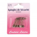 Epingles de sécurité nickelées n°1 X12 - 33 mm