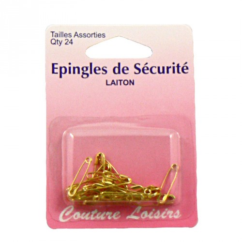 Epingles laiton assorties X24 Epingles laiton assorties X24