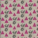 Tissu 45% cot 55% lin Echino Impala - rose