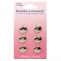 Boutons métal n°15 à recouvrir X6