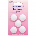 Boutons nylon n°22 à recouvrir X5