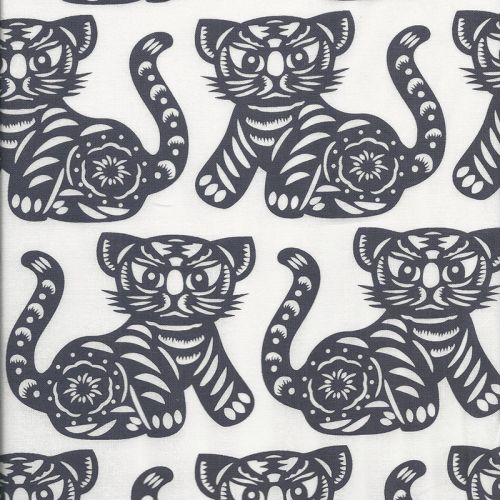 Tissu patch Michael Miller tigres 100 % coton Tissu patch Michael Miller tigres 100 % coton