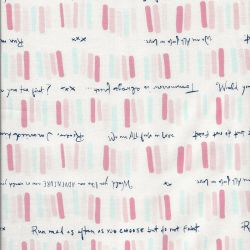 Tissu Paperie Rose clair