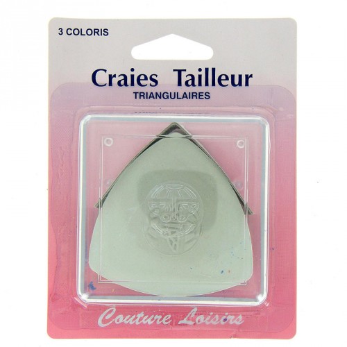 Craies tailleur triangulaires 3 couleurs Craies tailleur triangulaires 3 couleurs