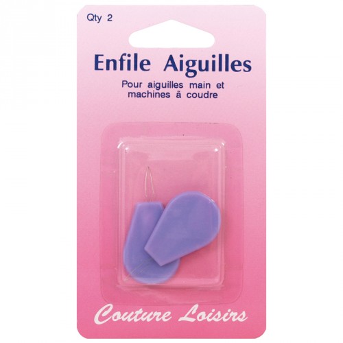 Enfile aiguilles avec support plastique X2 Enfile aiguilles avec support plastique X2