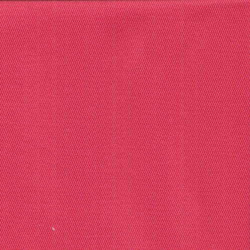 Tissu sergé de coton corail Tissu sergé de coton corail