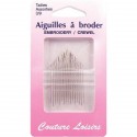 Aiguilles à broder assorties n° 3 à 9 X16