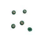 Bouton vert motif coeur