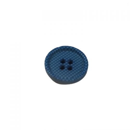 Bouton polyester 15 mm bleu Bouton polyester 15 mm bleu