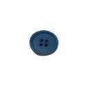 Bouton polyester 15 mm bleu