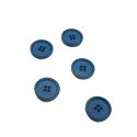 Bouton bleu texturé 20 mm
