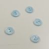 Bouton uni bleu 2 trous T11mm