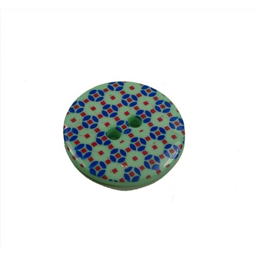 Bouton fantaisie vert 20 mm Bouton fantaisie vert 20 mm