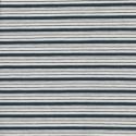 Tissu jersey  marinière blanc et bleu fine rayure lurex argent