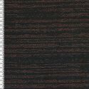 Tissu maille noir et orange 48%pol/36%co/16%pan