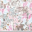 Tissu 100% coton Michael Miller peter pan rose larg 110 cm
