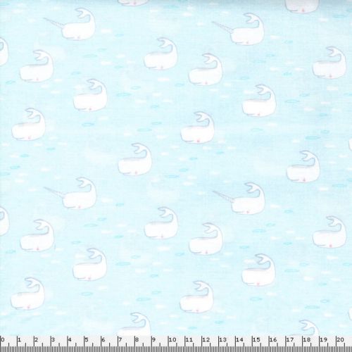 Tissu Michael Miller petites baleines Tissu Michael Miller petites baleines