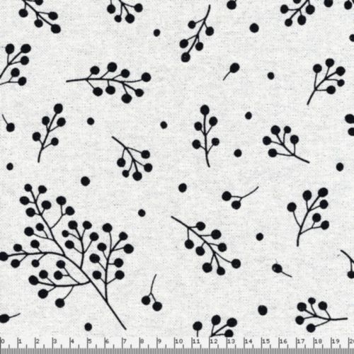 Tissu fleurs de gui lurex argent fd beige 80%cot/20%pes larg Tissu fleurs de gui lurex argent fd beige 80%cot/20%pes larg