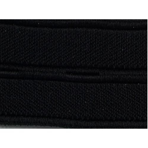 Elastique boutonnière 20 mm noir Elastique boutonnière 20 mm noir
