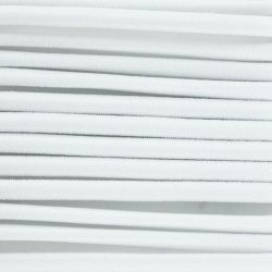 Cordon élastique diamètre 3 mm blanc