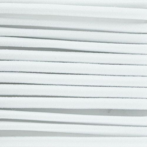 Cordon élastique diamètre 3 mm blanc Cordon élastique diamètre 3 mm blanc