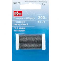 Fil à coudre transparent foncé 200 m