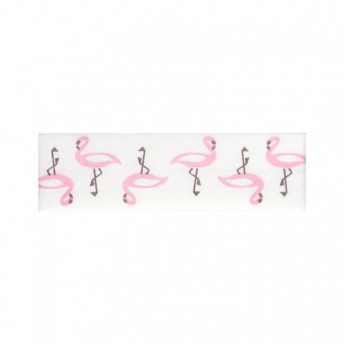 Biais flamants 25 mm Biais flamants 25 mm