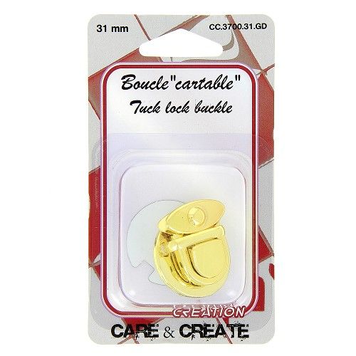 Boucle " cartable" 31 mm gold Boucle " cartable" 31 mm gold