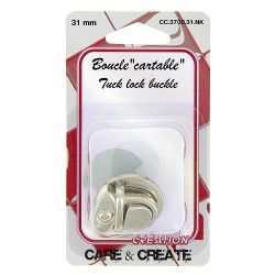 Boucle " cartable" 31 mm argent