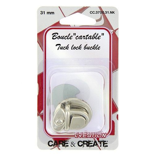 Boucle " cartable" 31 mm argent Boucle " cartable" 31 mm argent