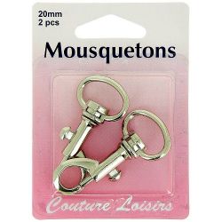 Mousquetons x 2 - 20 mm