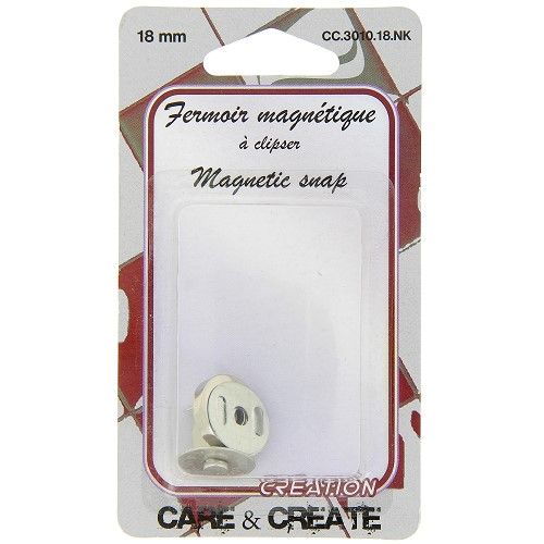 Fermoir magnétique 18 mm col. argent Fermoir magnétique 18 mm col. argent