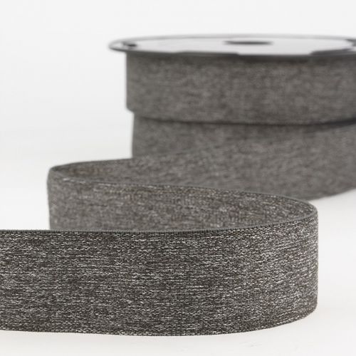 Elastique boxer 32 mm 50%ny/34%lat/15%pol gris chiné foncé Elastique boxer 32 mm 50%ny/34%lat/15%pol gris chiné foncé