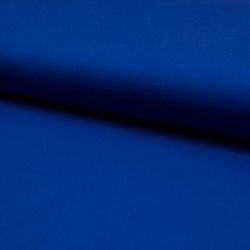 Tissu popeline unie bleu roi 
