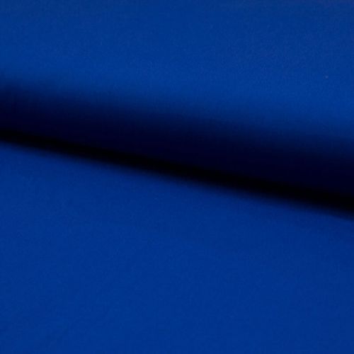 Tissu popeline unie bleu roi Tissu popeline unie bleu roi