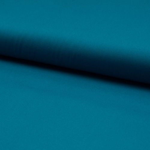 Tissu popeline unie bleu pétrole largeur 145 cm Tissu popeline unie bleu pétrole largeur 145 cm