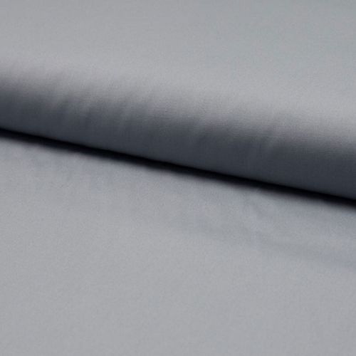 Tissu popeline unie gris clair argent Tissu popeline unie gris clair argent