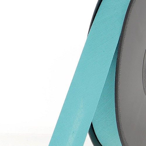 Biais replié 20 mm 50 % coton/50 % poly bleu lagon Biais replié 20 mm 50 % coton/50 % poly bleu lagon