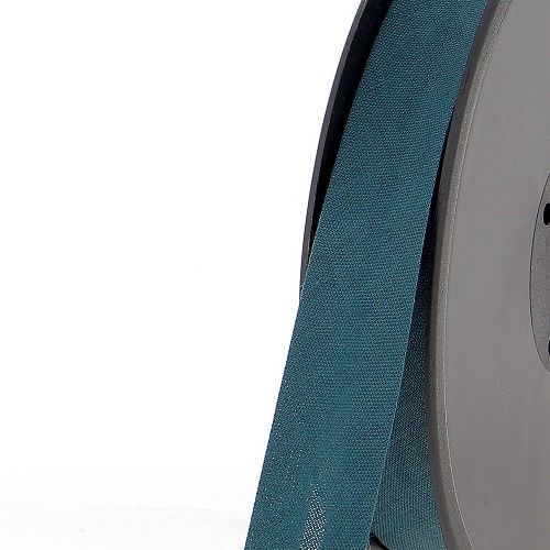 Biais replié 20 mm 50 % coton/50 % poly bleu canard Biais replié 20 mm 50 % coton/50 % poly bleu canard
