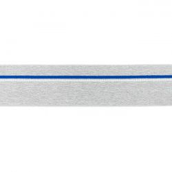 Elastique ligne bleu gris chiné clair 40mm