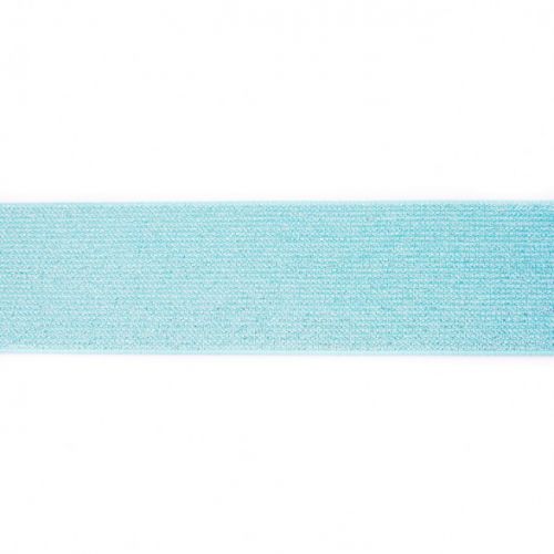 Elastique pailleté 50mm vert menthe/argent Elastique pailleté 50mm vert menthe/argent