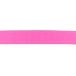 Elastique uni 25mm rose fluo
