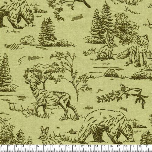Tissu nature fond vert Tissu nature fond vert