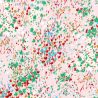 Tissu  viscose impressionniste fond rose