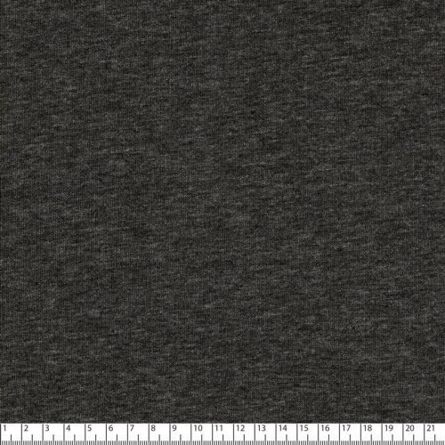 Tissu sweat chiné gris foncé Tissu sweat chiné gris foncé