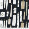 Tissu bougies or fond noir Rico Design