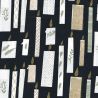 Tissu bougies or fond noir Rico Design